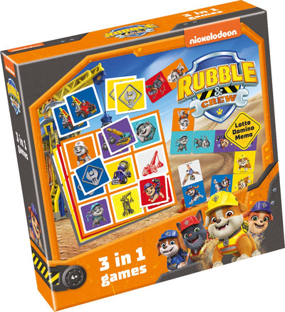 SELECTA PAW PATROL ROBBLE CREW 3IN1 Memo Lotto Domino