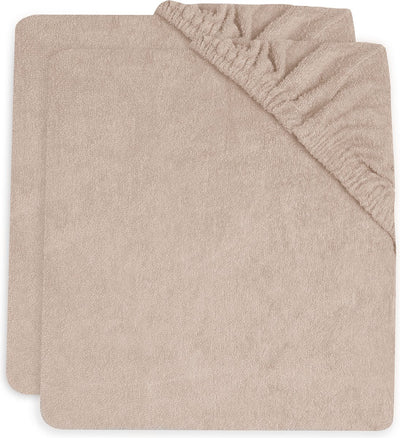 Jollein - housse de matelas à langer en tissu éponge 50x70cm - matelas à langer souple - rose sauvage - 2 pièces