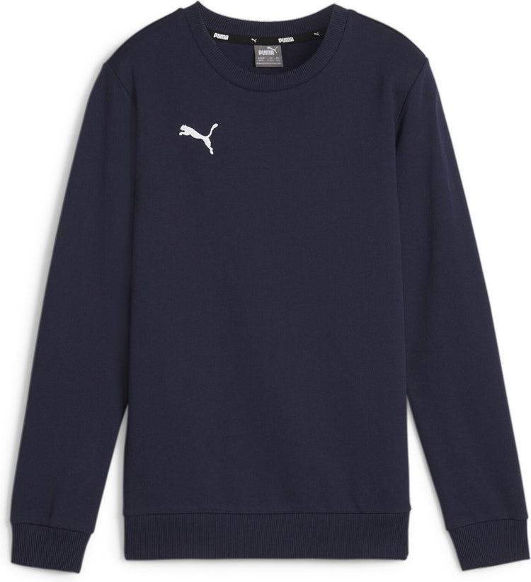 Puma teamgoal casuals ras du cou sweat jr pull de sport pour garçons - marine-blanc