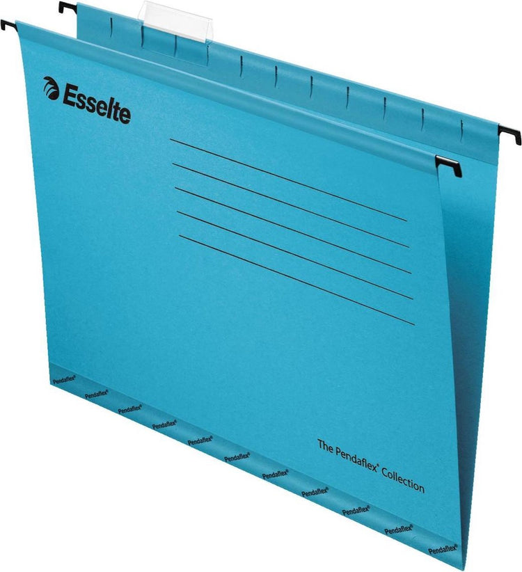 Dossier suspendu renforcé classique Esselte - a4 - 25 pièces - bleu - pour travailler à domicile - idéal pour le bureau à domicile