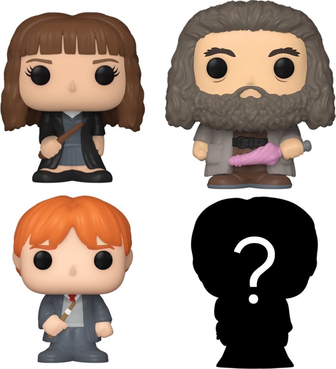 Funko Harry Potter-bitty pop! Lot de 4 figurines de collection Hermione 2,5 cm - multicolores
