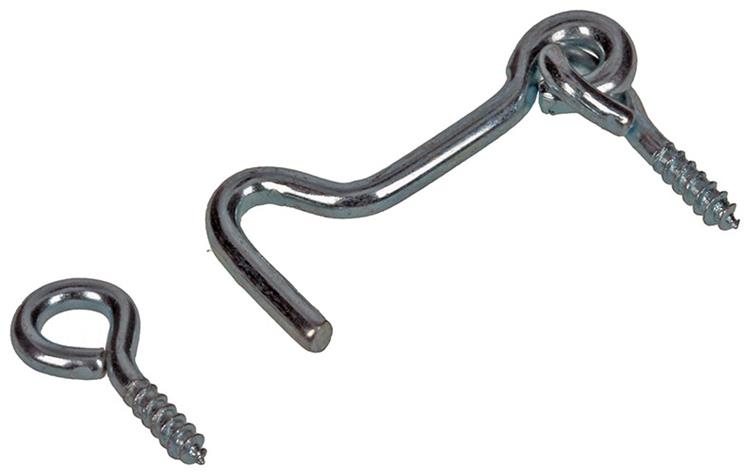 Mack 1017846 - crochet à vent en acier galvanisé 2 pcs 3,0 x 40 mm | 10 pièces