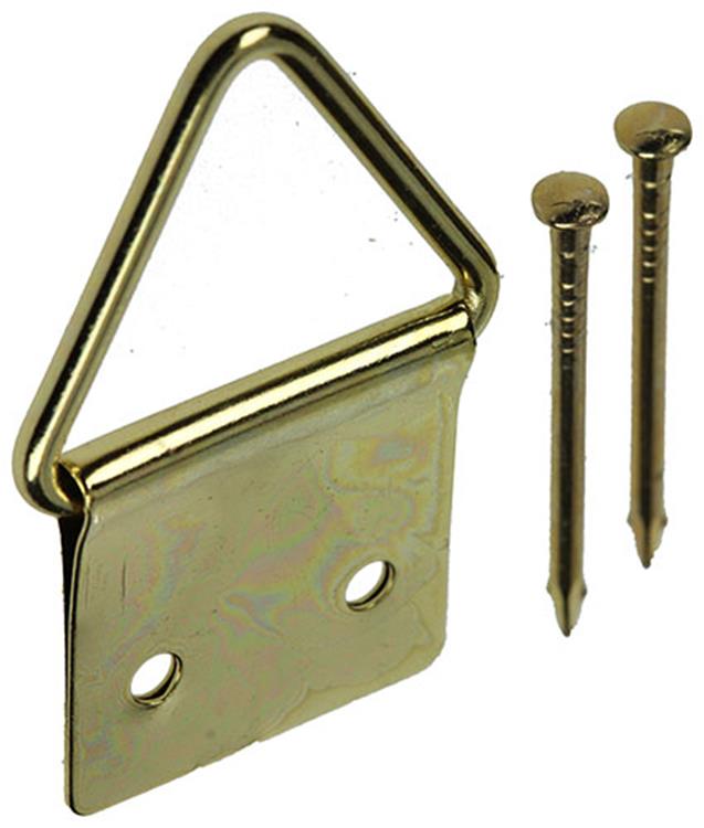 Mack 1017860 - support de cadre en acier plaqué laiton 5 pcs 16 x 28 mm | 10 pièces