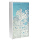 Armoire à portes roulantes paperflow continent bleu, blanc