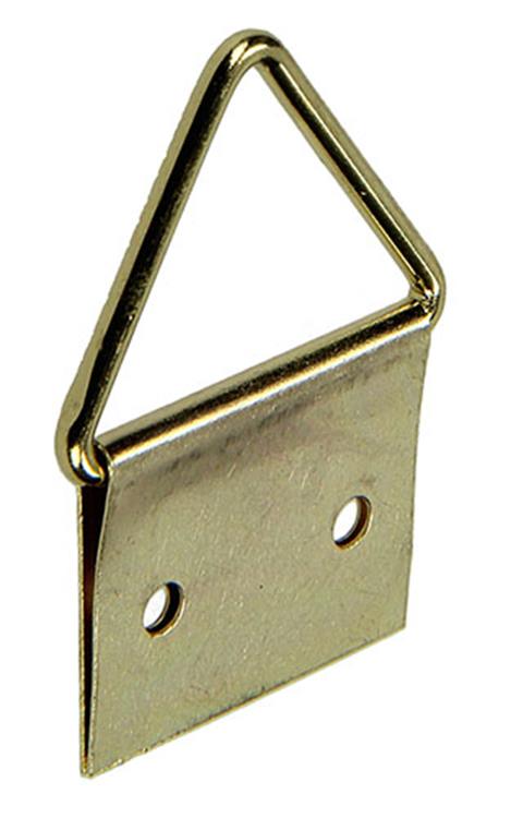 Mack 1017861 - support de cadre en acier plaqué laiton 4 pcs 19 x 31 mm | 10 pièces