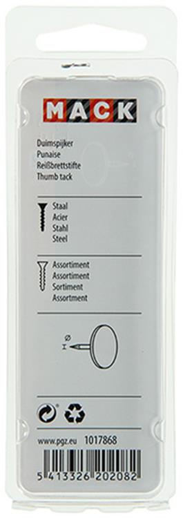 Mack 1017868 - assortiment d'acier miniature 60 pièces | 10 pièces