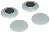 Mack 1017872 - aimant pour tableau noir plastique blanc 4 pcs30 mm | 10 pièces - afbeelding 1