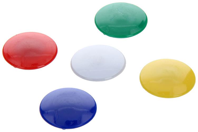 Mack 1017873 - assortiment de plastiques magnétiques pour tableaux 5 pièces 30 mm | 10 pièces
