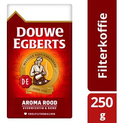 Café filtre rapide Douwe Egberts arôme rouge 250 g sans caféine