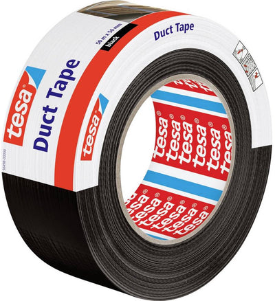 Tesa 2x duct reparatietape zwart 50mm x 50m - sterk flexibel