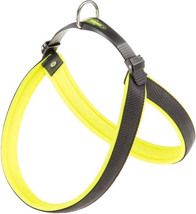 Ferplast harnais pour chien agila fluo-6 57 65 cm nylon jaune
