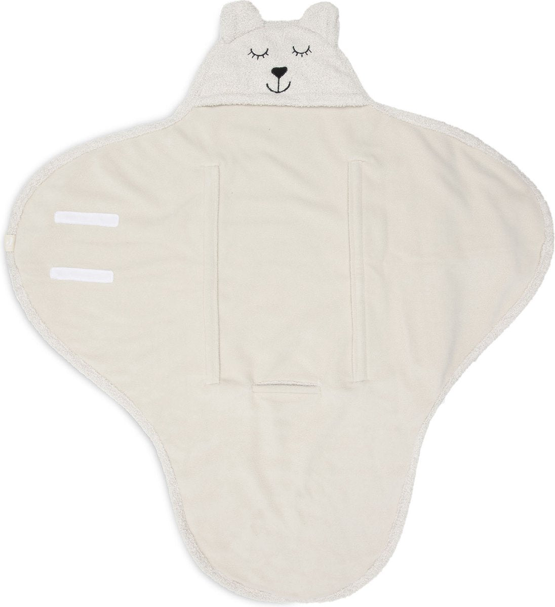 Jollein couverture enveloppante ours boucle avoine