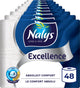 Papier toilette Nalys excellence - 48 rouleaux - feuilles maxi blanches (5 couches) - pack économique - emballage papier