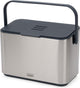 Joseph joseph - seau à compost pour déchets de cuisine avec bac intérieur 4 litres - acier inoxydable - gris