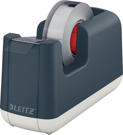Support de ruban adhésif Leitz Cozy - Dévidoir de ruban adhésif avec ruban adhésif - Idéal pour le travail à domicile - Gris velours