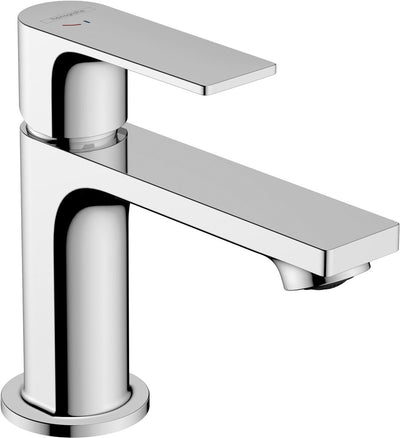 Hansgrohe rebris e - mitigeur de lavabo - commande à levier unique - démarrage à froid à économie d'énergie - avec vidage - taille 80 mm - chrome