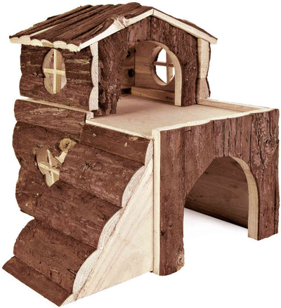 Maison pour cobayes Trixie - bois d'écorce 31x29x28 cm - bois de conifères naturel vivant