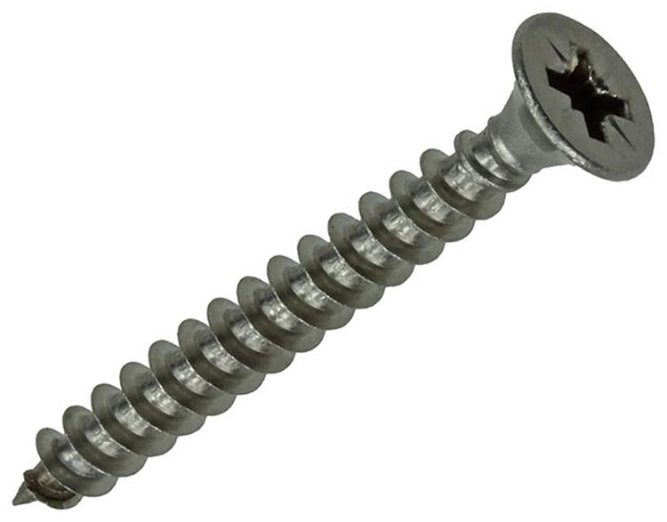 Mack 1019750 - vis pour panneaux d'aggloméré tête VZ acier inoxydable 8 pcs 4,5 x 40 mm | 10 pièces