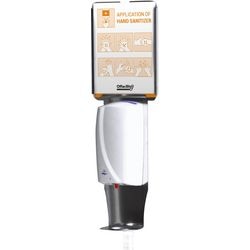 Distributeur de désinfectant pour les mains 1000 ml blanc argent