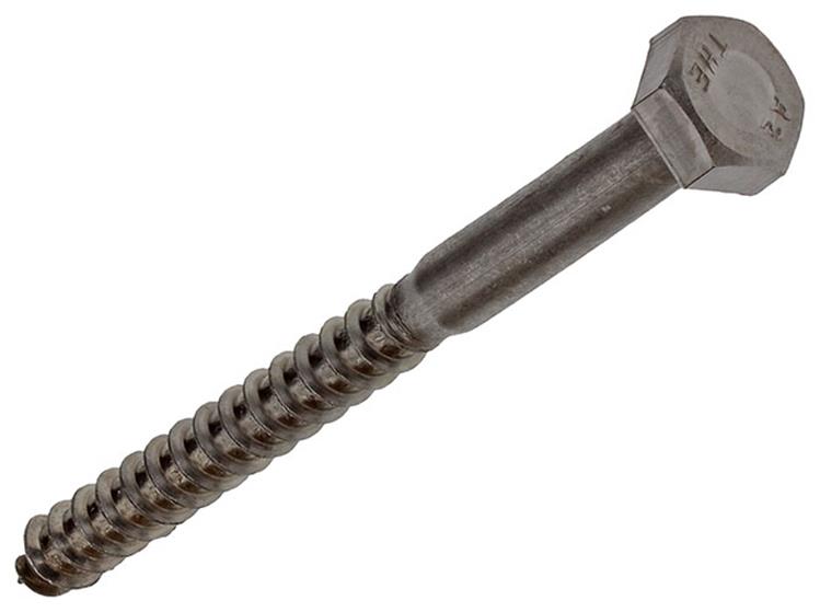 Mack 1019779 - boulon fileté à bois acier inoxydable 1pc 10 x 120 mm | 10 pièces
