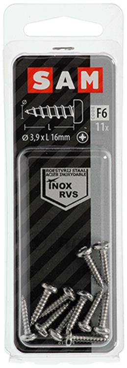 Mack 1019785 - culasse à vis autotaraudeuse A2 11 pièces 3,9 x 16 mm | 10 pièces