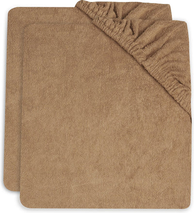 Jollein housse de matelas à langer éponge 50x70cm - biscuit - 2 pièces
