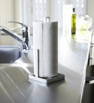 Porte-rouleau de cuisine Yamazaki - tour - blanc