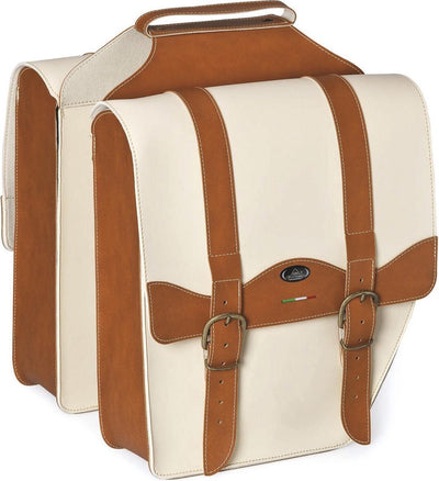 Selle Monte Grappa double sac 17l Cruiser Camnac Vintage Cognac Cream