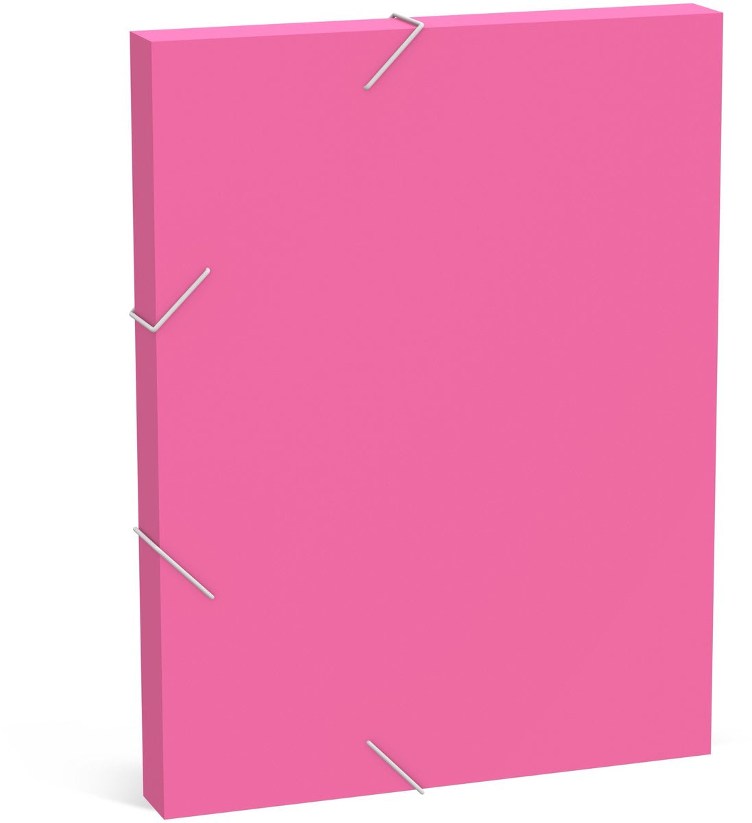 Boîte à documents couleur Qc - rose fluo