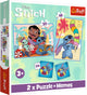 Puzzle Disney point 30 et 48 pièces et mémoire | 2 pièces