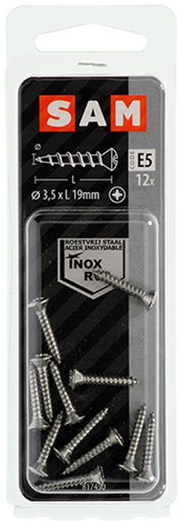Mack 1019797 - vis autotaraudeuse à tête sphériquea2 12pcs 3,5 x 19 mm | 10 pièces