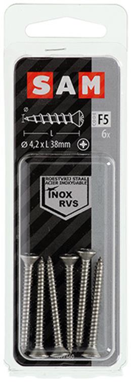 Mack 1019802 - vis autotaraudeuse à bille fx.heada2 6pcs 4,2 x 38 mm | 10 pièces