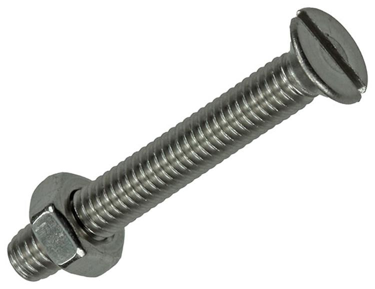 Mack 1019807 - vis à métal galvanisée. tête + écrou inox 10 pcs m4x30 | 10 pièces