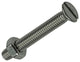 Mack 1019807 - vis à métal galvanisée. tête + écrou inox 10 pcs m4x30 | 10 pièces