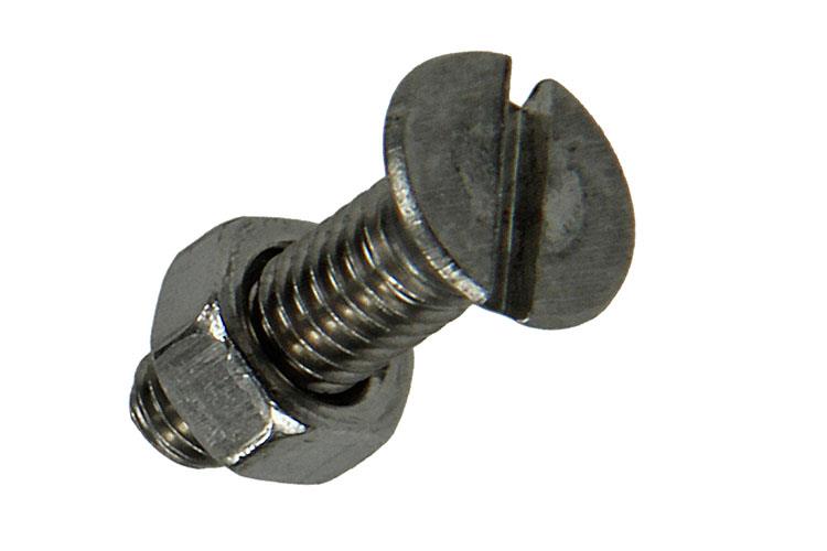 Mack 1019810 - vis à métal galvanisée. tête + écrou inox 8 pcs m5x16 | 10 pièces