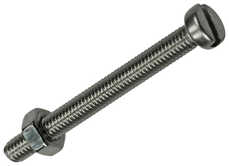 Mack 1019822 - vérin à vis métal. tête + écrou inox 8 pcs m4x40 | 10 pièces