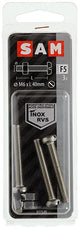 Mack 1019831 - vérin à vis métal. tête + écrou inox 3 pcs m6x40 | 10 pièces