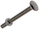 Mack 1019833 - boulon à bois + écrou acier inoxydable 1 pièce m8 x 80 mm | 10 pièces