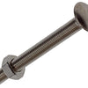 Mack 1019834 - boulon à bois + écrou acier inoxydable 1 pièce m10 x 100 mm | 10 pièces