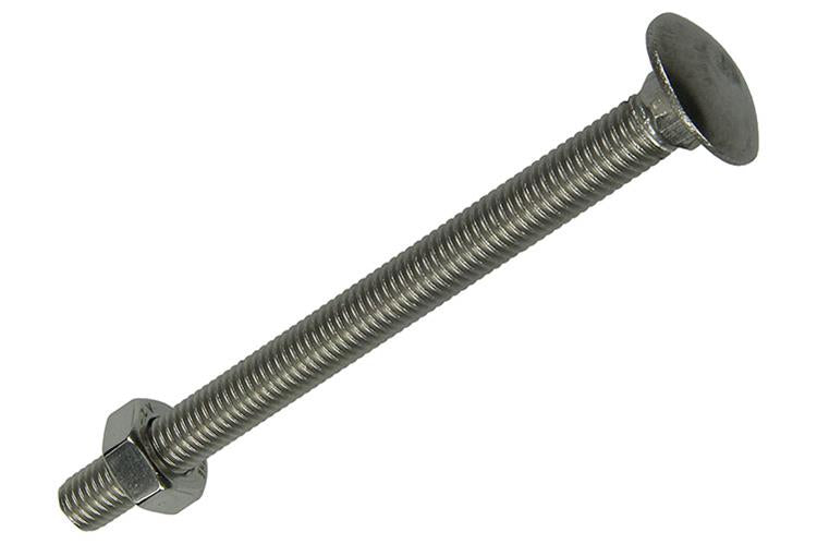 Mack 1019835 - boulon à bois + écrou acier inoxydable 1 pièce m10 x 120 mm | 10 pièces