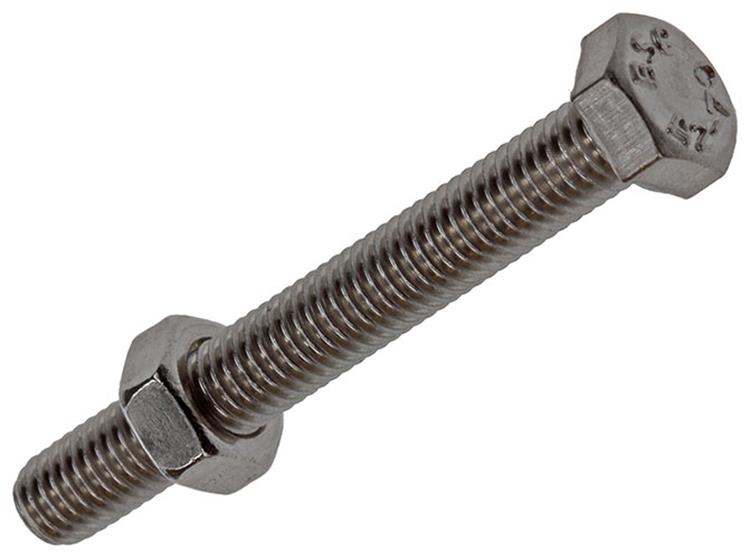 Mack 1019840 - boulon de robinet + écrou en acier inoxydable 5 pcs m5x40 | 10 pièces