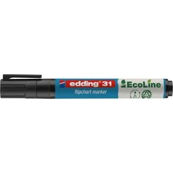 Marqueur pour tableau à feuilles edding ecoline 31 noir permanent