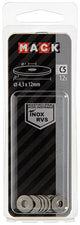 Mack 1019876 - rondelle de corps acier inoxydable a2 12 pcs 4,3x12 | 10 pièces