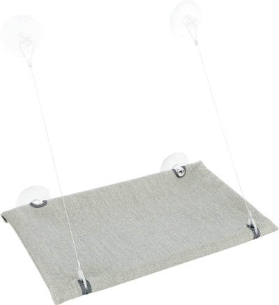 Trixie Cat Basket Hammock Window Velvet Grey