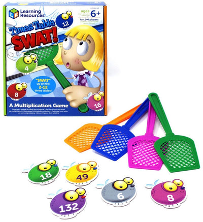 Table de multiplication des ressources d'apprentissage swat ! - 6+
