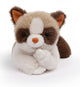 Peluche One Love - chat caramel - 31cm - marron crème - 0 ans