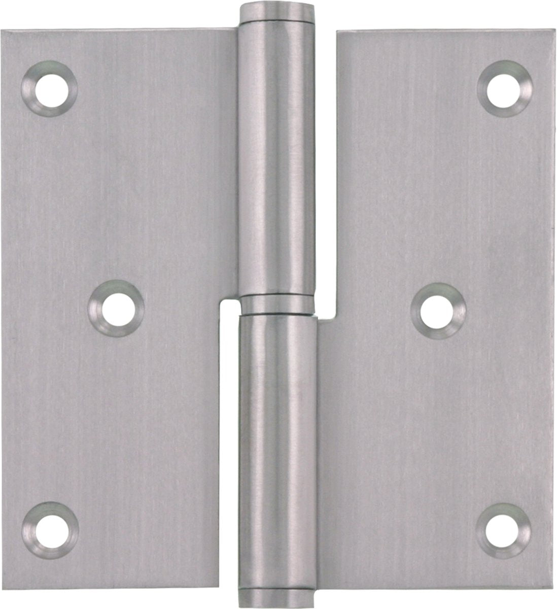 Charnière à bille Starx coins droits 89 x 89 mm acier inoxydable brossé 3 pièces