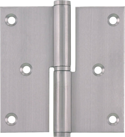 Charnière à bille Starx coins droits 89 x 89 mm acier inoxydable brossé 3 pièces
