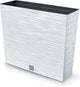 Prosperplast furu case tower - pot de fleurs avec insert - pour intérieur et extérieur - blanc