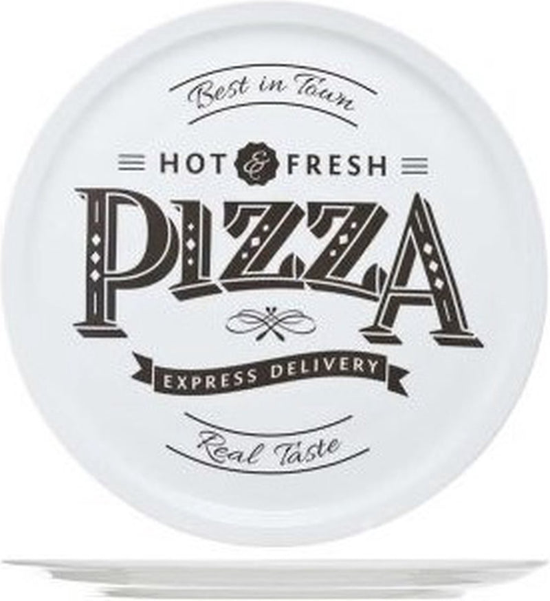 Assiette à pizza cosy tendance - ø 30cm - pizza chaude et fraîche